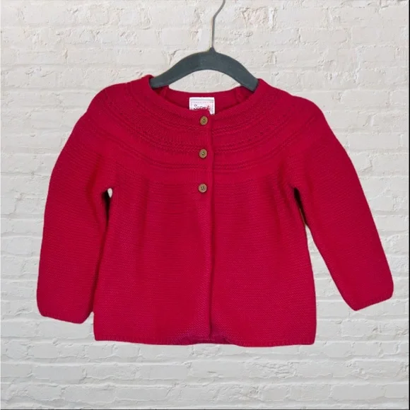 Sprout Raspberry Knit Cardigan - Picture 1 of 2